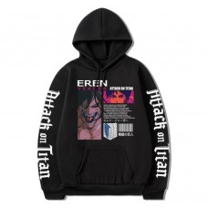 Attack on Titan Eren Yeager Oversized Male Hoodie