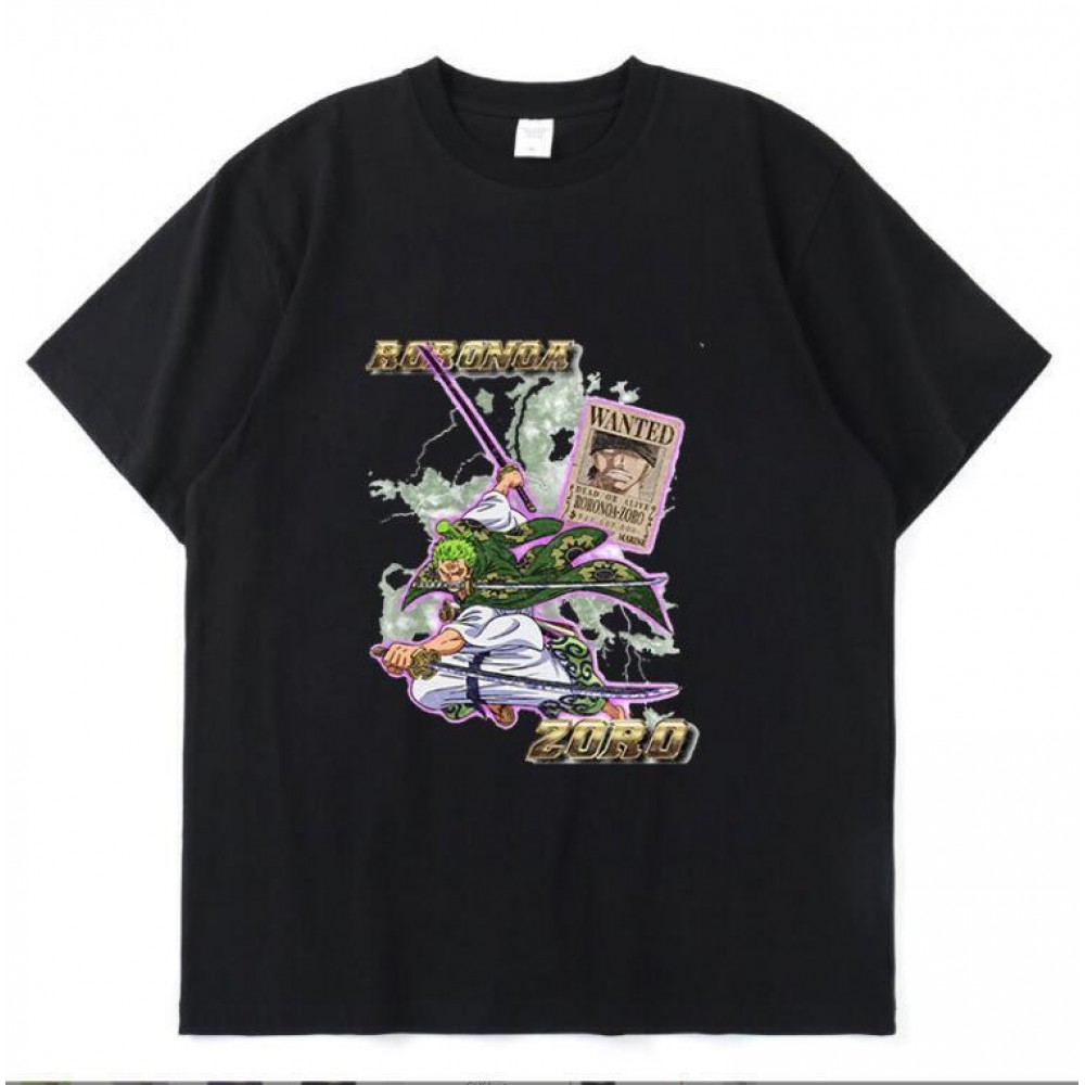 One Piece Zoro Roronoa Wanted T-shirt 