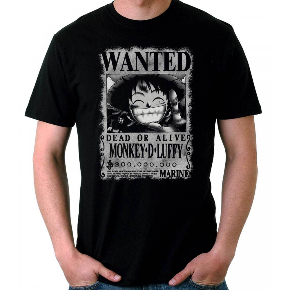 One Piece Monkey D. Luffy Wanted T-shirt 